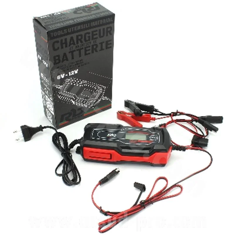 Vendita Finale RBMAX carica batterie e mantenitore di carica 6-12v 4a per batterie standar, agm, lifepo4,litio,gel 229100B