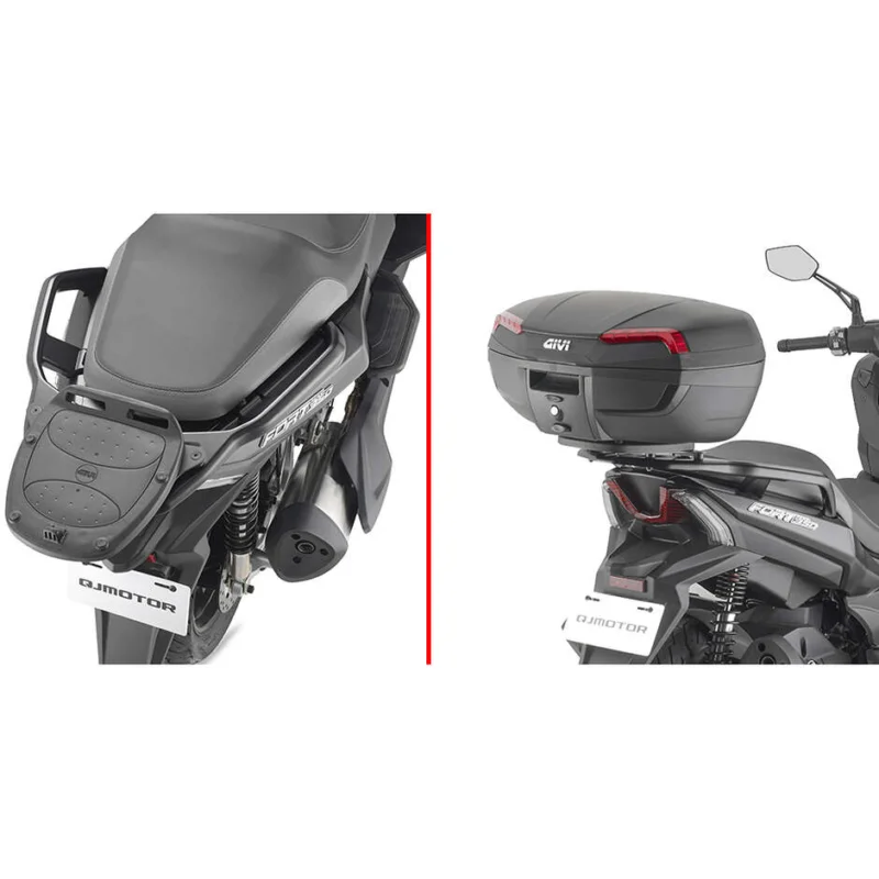 A Buon Prezzo Attacco Posteriore Bauletto Monokey o Monolock Givi SR9700 Per QJ MOTOR Fort 350 (24)