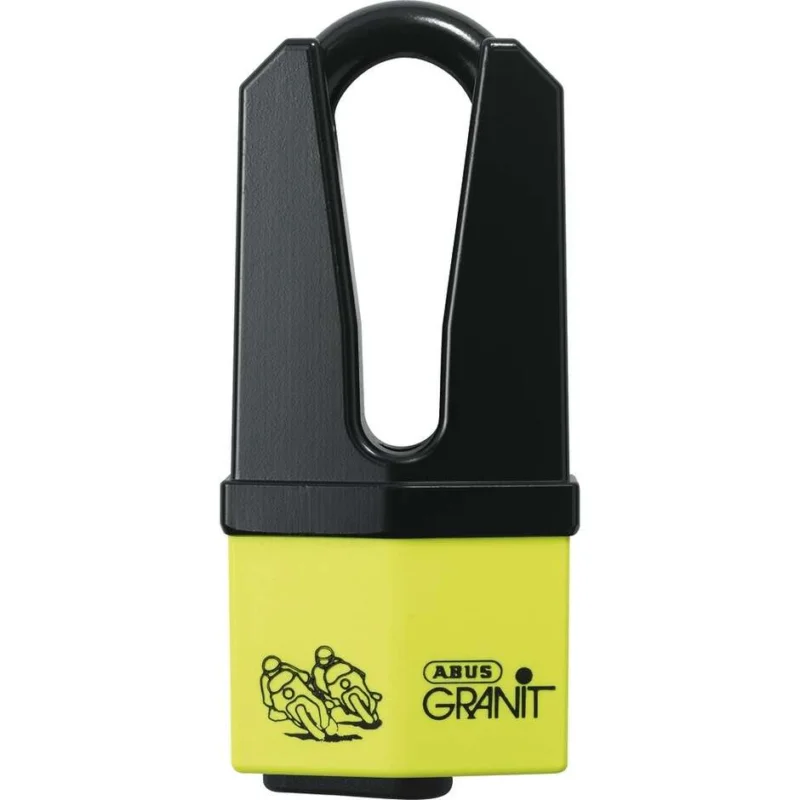 Blocca Disco Lucchetto ABUS Universale GRANIT Quick 37/60HB70 giallo Spedito Oggi
