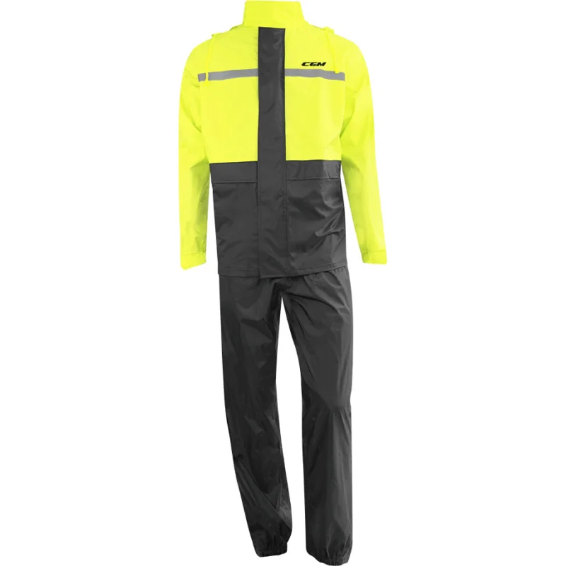 A Buon Prezzo Set Antipioggia Moto CGM E34 SPORT Nero Giallo