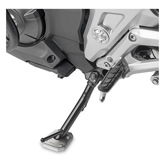 Supporto specifico in alluminio e acciaio inox, per allargare la superficie di appoggio del cavalletto laterale originale Givi ES1192 Per HONDA NC750X (21 > 26) Soddisfatti O Rimborsati