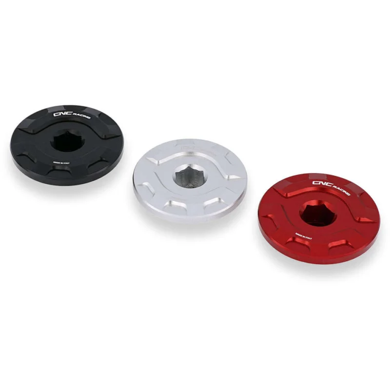 Tappo ispezione fasatura CF100 Aprilia CNC Racing Nero Professionale