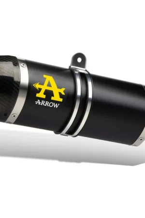 Vendita Finale Terminale di Scarico Arrow Street Thunder alluminio Dark con fondello carby Per Yamaha YZF-R 125 (08-13)