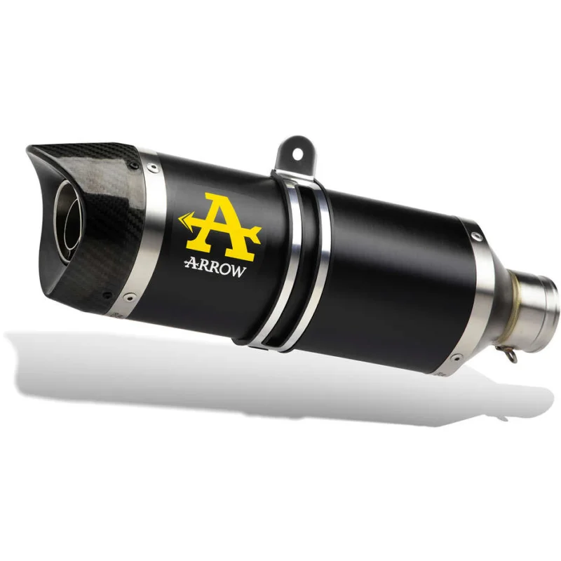 Vendita Finale Terminale di Scarico Arrow Street Thunder alluminio Dark con fondello carby Per Yamaha YZF-R 125 (08-13)