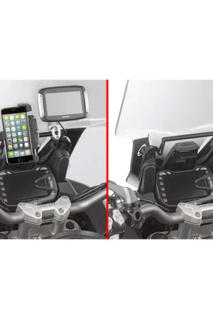 Vendita Finale Traversino da montare dietro il cupolino per installare S902A, S920M, S920L, S95KIT e porta GPS-smartphone Givi FB7408