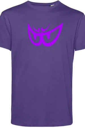 A Buon Prezzo T-Shirt Berik 2.0 Girocollo TEEIn Cotone Organico Viola Occhio Fucsia