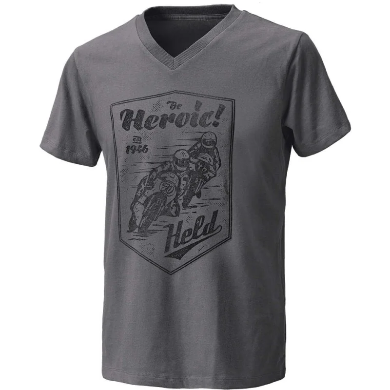 Vendita Finale T-Shirt Held Be Heroic Grigio