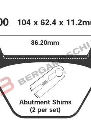 Pastiglie freno posteriori HARLEY DAVIDSON XL/XLH Sportster BUELL RS EBC FA200 Popolare