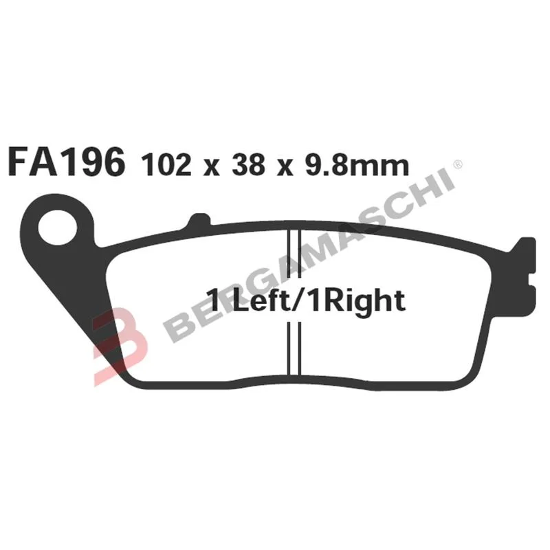 Popolare Pastiglie freno EBC SFAC196 BMW C FORZA SH J Downtown Satelis ZONTES