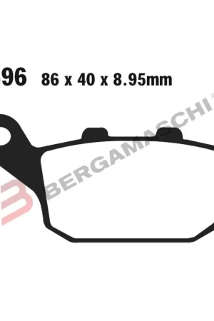 Professionale Pastiglie freno posteriori EBC SFA496 HONDA CBR/CB KAWASAKI KLE SUZUKI SV G1 DL