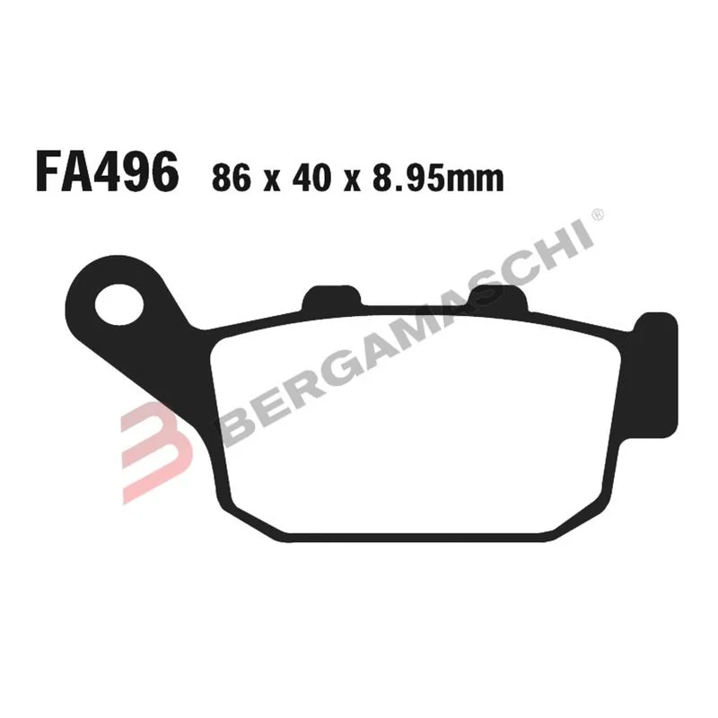 Professionale Pastiglie freno posteriori EBC SFA496 HONDA CBR/CB KAWASAKI KLE SUZUKI SV G1 DL