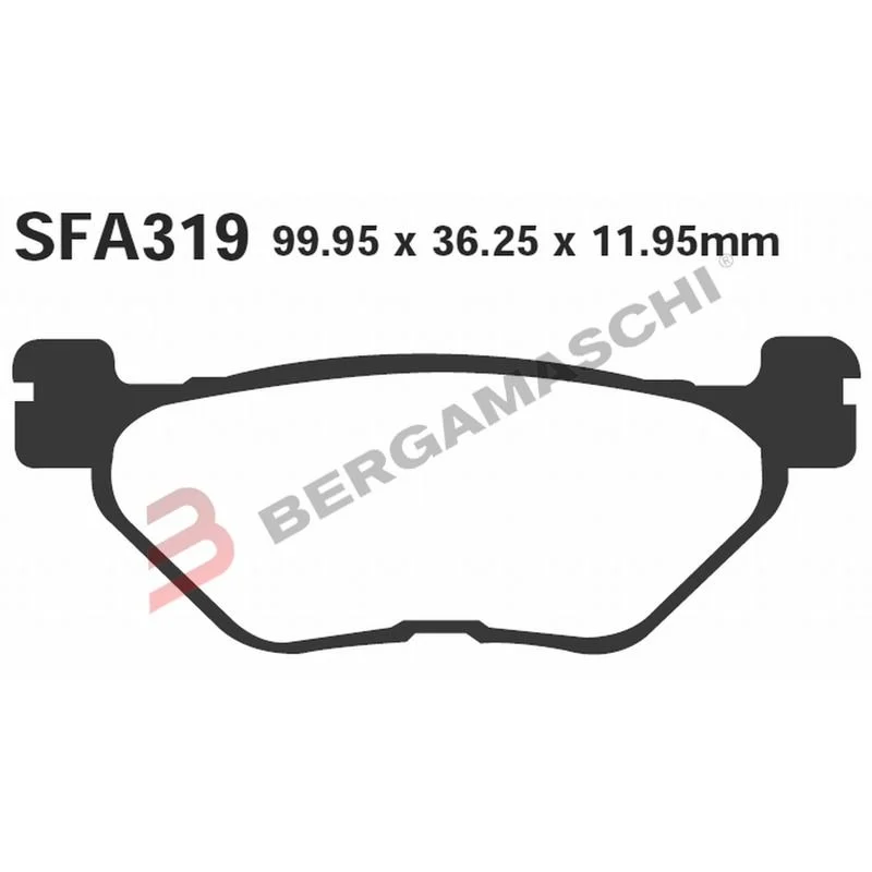 Saldi Pastiglie freno posteriori EBC SFAC319 YAMAHA T-Max 500 01-03 530 17-19 560 20-23