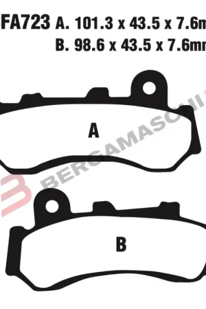 Ultime Pezzi Pastiglie freno anteriori EBC SFA 723 HONDA PCX 125 150 18-20 SH MODE 125 21-22