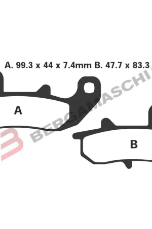 Pastiglie freno posteriori SUZUKI DR650/750/800 EBC FA157 Spedizione Espresso