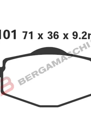 Vendita Finale Pastiglie freno SFA MBK FLAME R 125 NEW FLAME /R/T EBC FA101 Centro 160 DT TDR