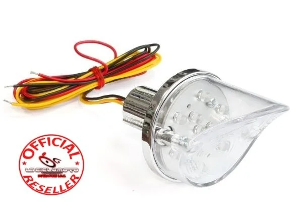 A Buon Prezzo fanale posteriore stop moto universale vetro trasparente a led diametro 5,5 cm