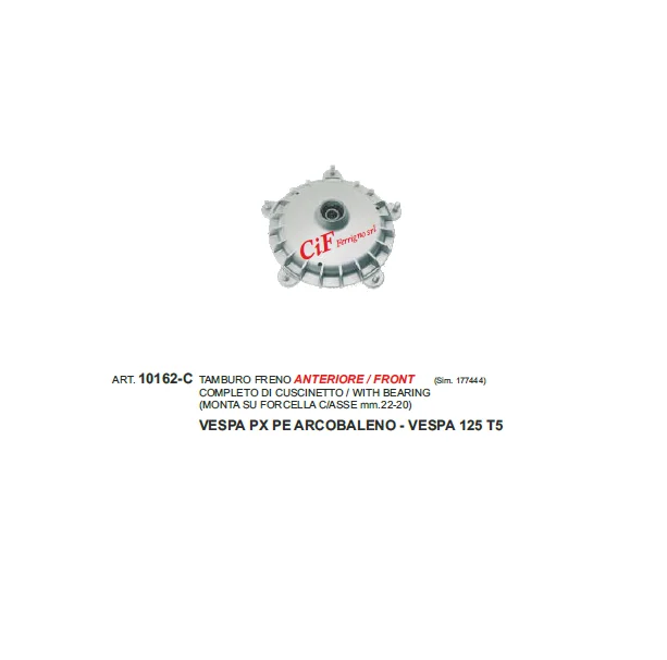 Prezzo Basso tamburo freno anteriore vespa px pe arcobaleno t5
