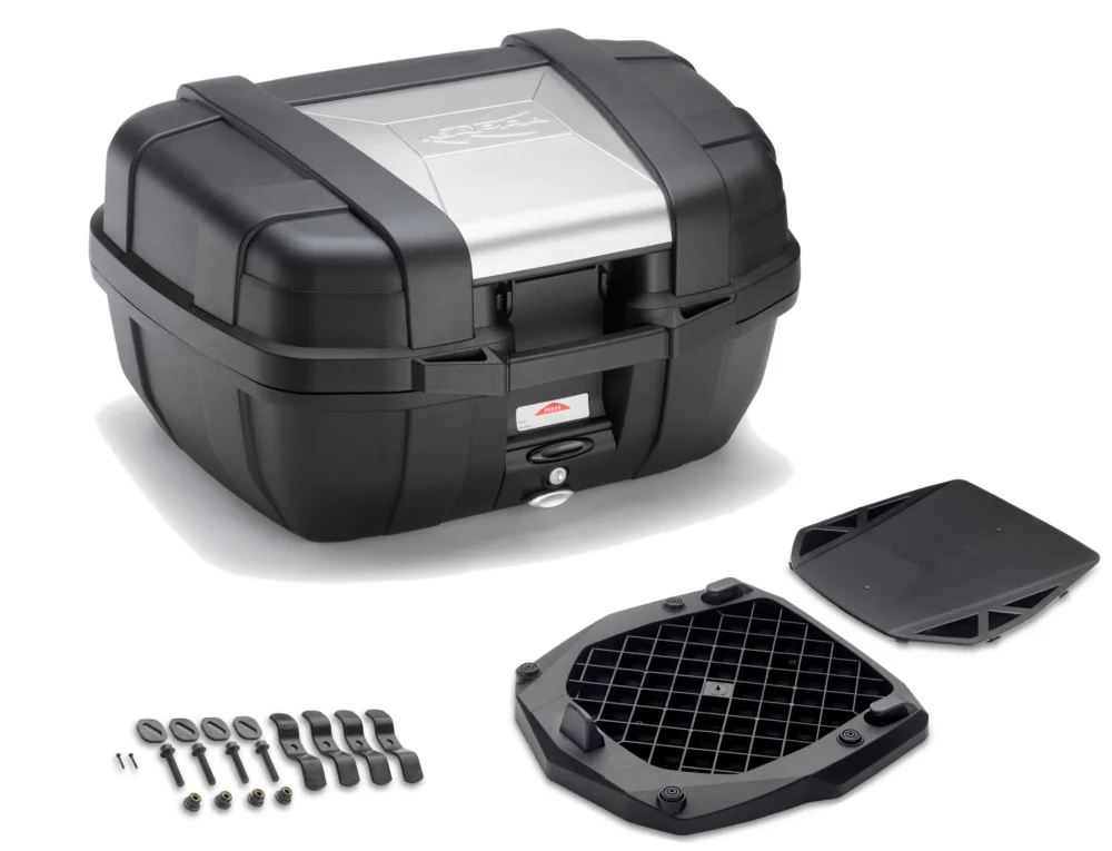 Di Tendenza Bauletto moto Garda 52 L + piastra monokey universale al portapacchi
