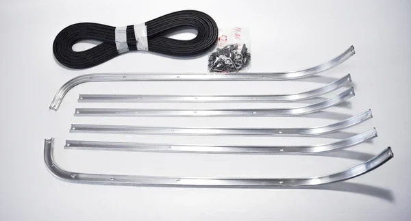 Nuova Collezione 5374 - SERIE STRISCIE PEDANA COMPLETA IN ALLUMINIO -CIF- VESPA GL