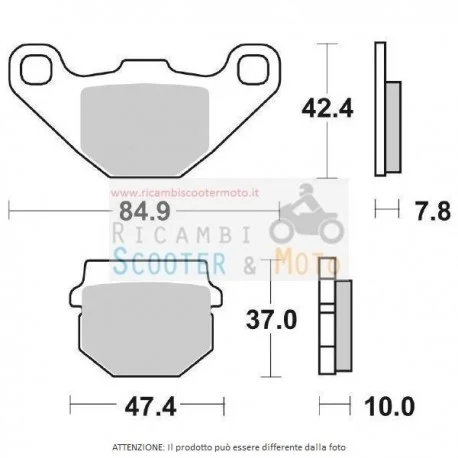 Ultime Pezzi Pastiglia Freno Ant Adly Noble 2T 50 06/ E Superiore