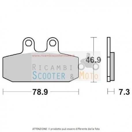 Pastiglia Freno Ant Dx-Sx Aprilia Scarabeo Light 400 06/08 Popolare