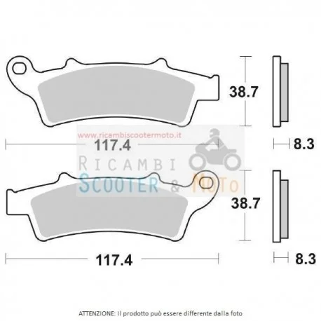 Must-Have Pastiglia Freno Ant Dx-Sx Aprilia Scarabeo Light 4T (Rba00) 200 07/09