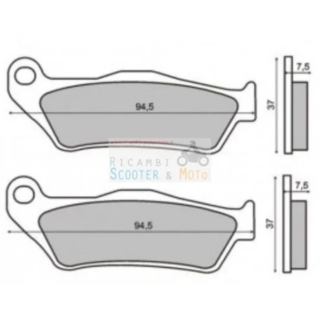 Compra Oggi Stesso Pastiglie Freno Anteriore Mbk 125 150 180 Doodo Skyliner Thunder