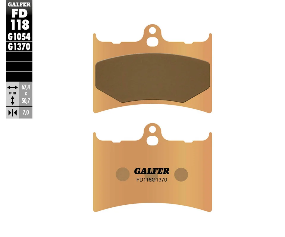 Galfer Pastiglie Freno Anteriore per GILERA-PIAGGIO 125 GFRModelli dal 1993 al 1994FD118G1370 Sconto