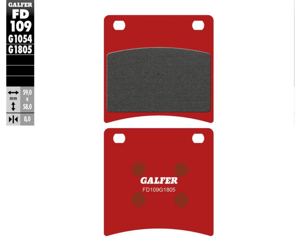 Galfer Pastiglie Freno Anteriore per SUZUKI GSX 600 FModelli dal 1989 al 2000FD109G1805 Occasione Imperdibile