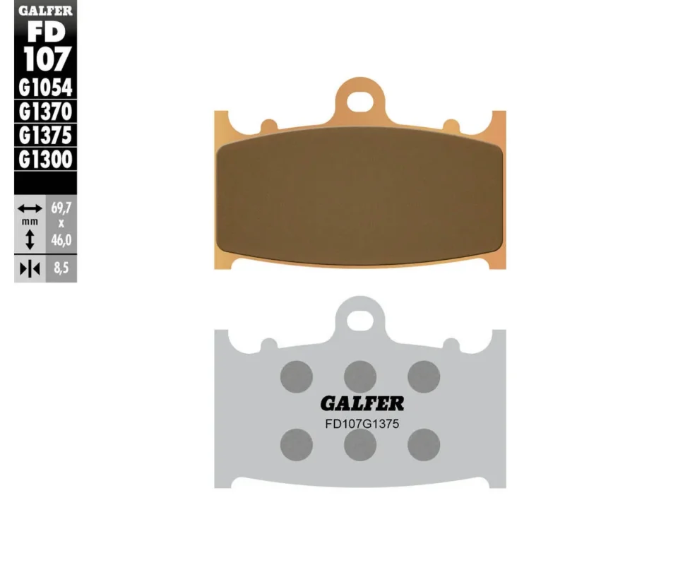 Galfer Pastiglie Freno Anteriore per SUZUKI GSX 400 S KATANAModelli: 1992FD107G1375 Promozione Esclusiva