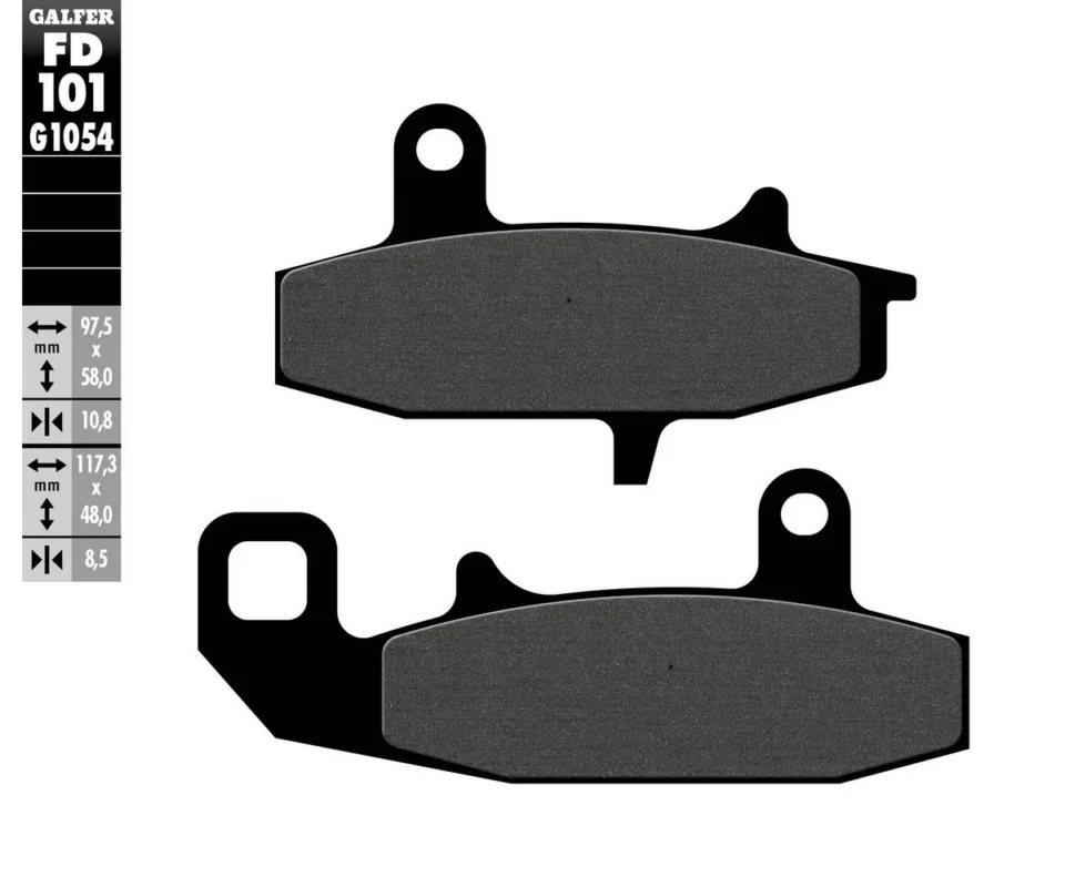 Galfer Pastiglie Freno Anteriore per SUZUKI DR 750 BIGModelli dal 1989 al 1990FD101G1054 Reso Gratuito