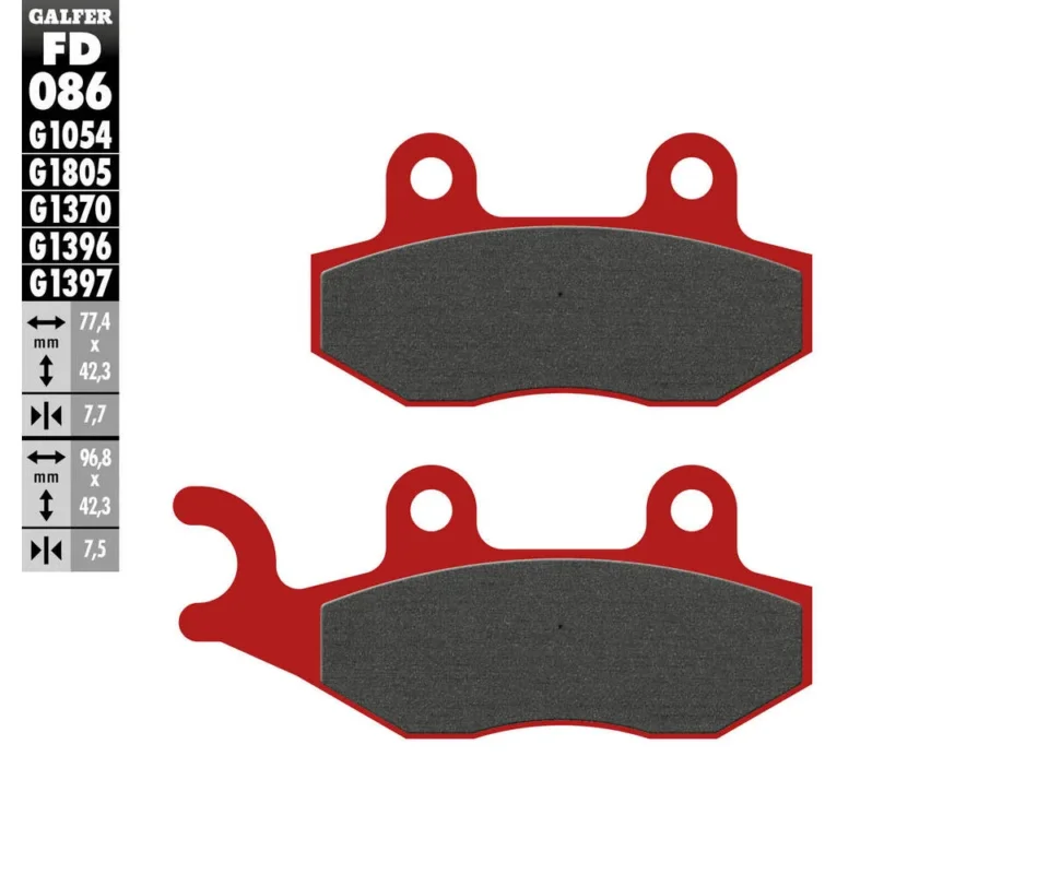 Galfer Pastiglie Freno Anteriore per PEUGEOT SATELIS 125 K15 (NISSIN)Modelli: 2007FD086G1805 Ultimissimo Modello