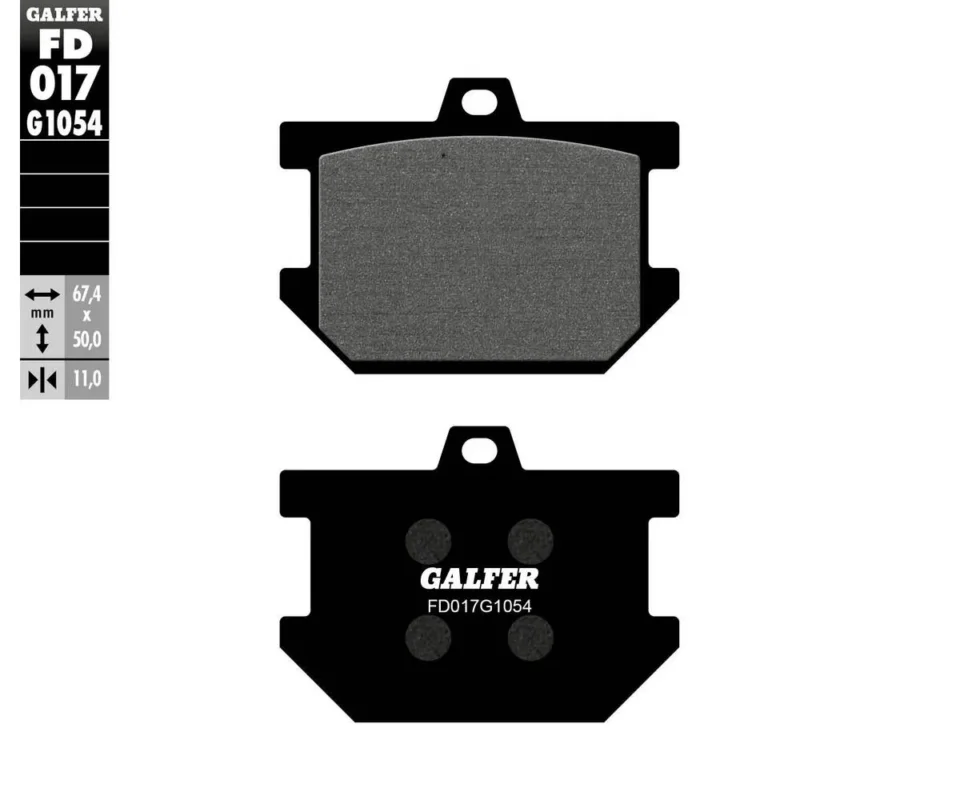 Di Tendenza Galfer Pastiglie Freno Anteriore per YAMAHA XS 400 C, E, FModelli dal 1977 al 1979FD017G1054