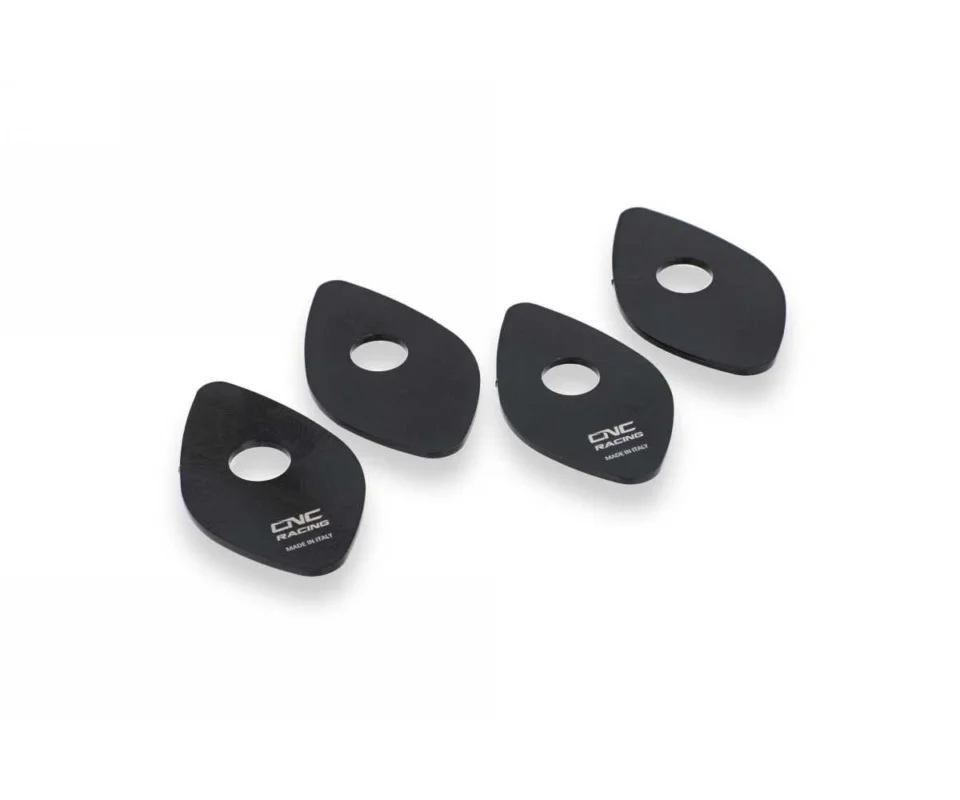Spedizione Espresso Piastrine Adattatore Indicatori Di Direzione Cnc Racing Nero Ducati Hypermotard 939 SpModelli dal 2016 al 2018 IDA03B