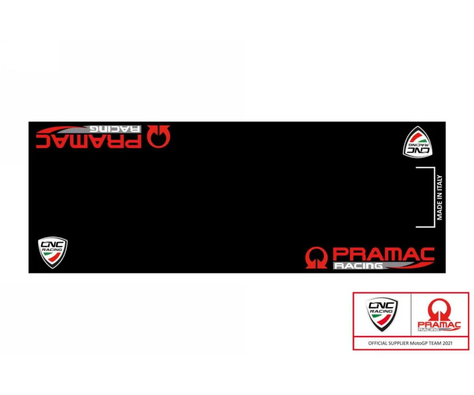 Tappeto Garage Pramac Racing Limited Edition Cnc Racing Nero Ducati Streetfighter V4 SModelli dal 2020 al 2022 GA003BPR Esclusivo