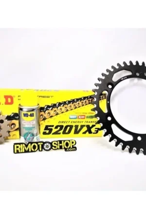 Ultimissimo Modello Kit Corona Pignone Catena 520VX2 APRILIA 125 Tuareg 1985